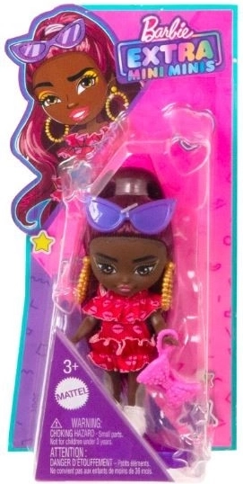 Barbie Extra Mini Minis punčka – Rdeče