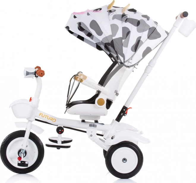 CHIPOLINO Tricikel s streho Futuro 2v1 Krava