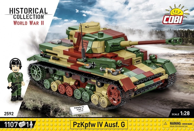 Stavebnica WWII Panzerkampfwagen IV Ausf. G s 1107 deli