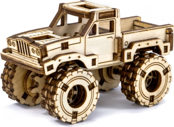 Lesena 3D sestavljanka – monster truck za sestavljanje