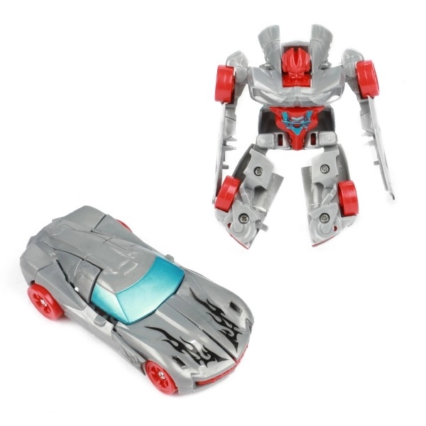 Transformersko vozilo/robot iz plastike 10 cm z barvno mešanico v plastični škatlici 5x10,5cm
