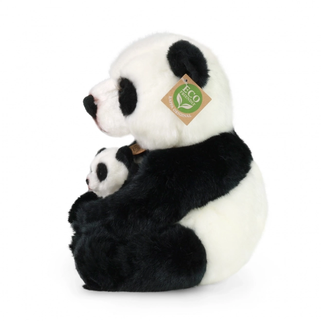 Rappa Plišasta panda z mladičkom 27 cm EKOLOŠKO PRIJAZNA