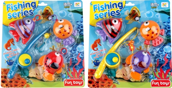 Ribiški set s palico in 3 okroglimi ribicami