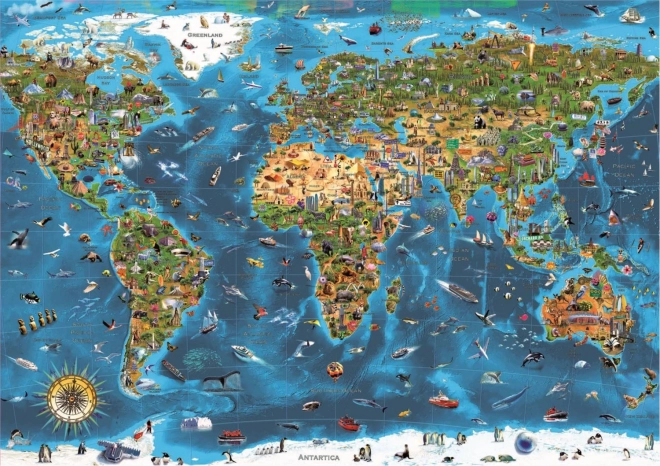 Educa puzzle Čudesa sveta 1000 koščkov