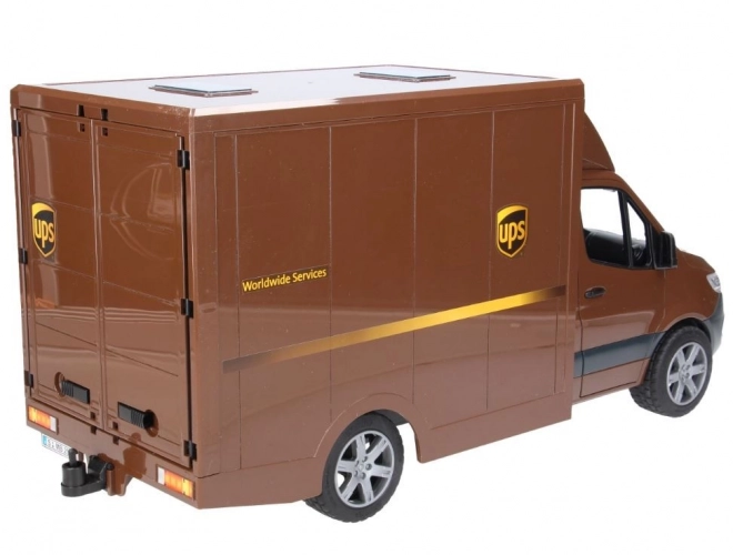 Dostavno vozilo UPS Bruder MB Sprinter s figurico in dodatki