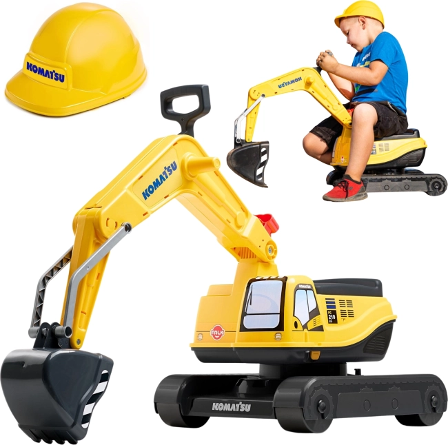 poganjalni bager KOMATSU z vrtljivo kabino in čelado