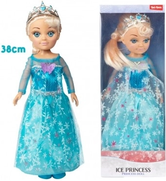 Punčka Princesa Ledena Zimska 38 cm
