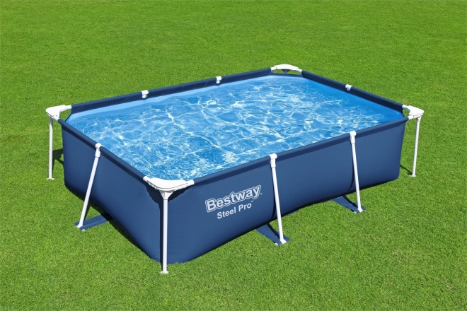 DeluxeJr Jekleni Pro Rack Bazen 259x170x61 BESTWAY za vrt