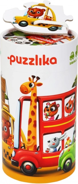 Puzzlika Avta – otroški puzzle 5 v 1, 20 koščkov