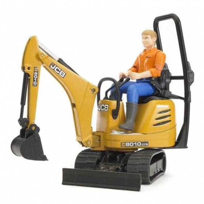 Igrača set Bruder SUV in gosenica JCB mini bager s prikolico