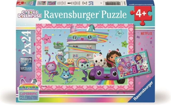 Ravensburger sestavljanka Gabiin čarobni domek 2x24 koščkov