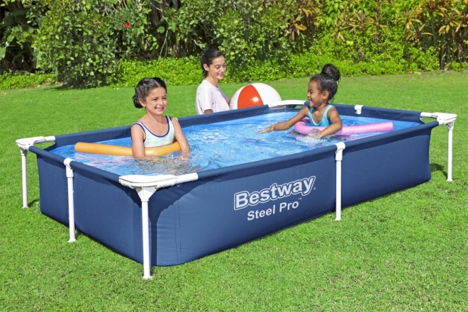 SplashJr Steel Pro 221x150x43 BESTWAY Rack Pool + Popravilo Set