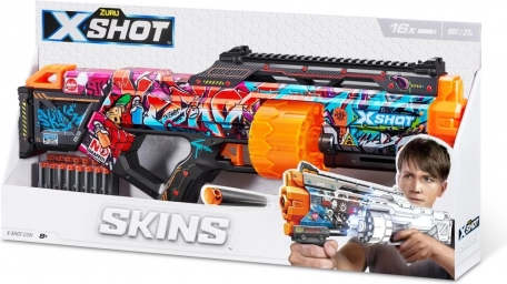 ZURU X-Shot Skins Last Stand Graffiti penastna pištola (16 izstrelkov)