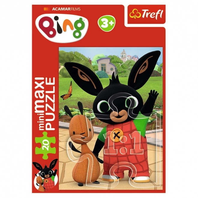 Minipuzzle miniMaxi 20 kosov Bingovi prijatelji/Zajček Bing