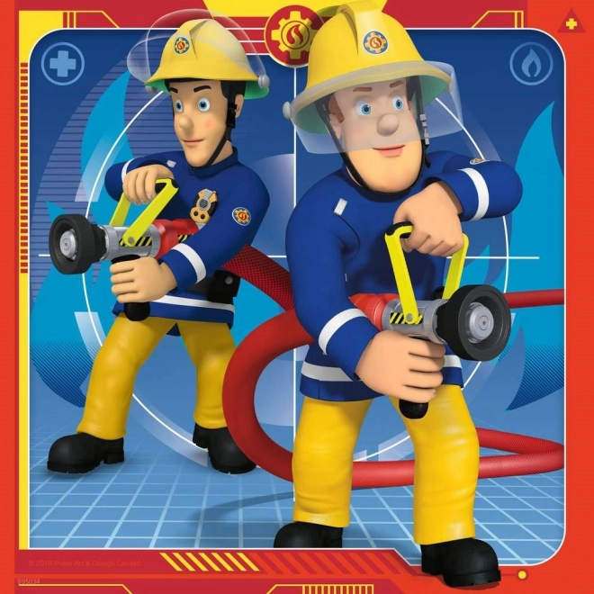 Ravensburger sestavljanka Gasilec Sam na reševanju 3x49 kosov