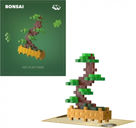 Plus-Plus rože zelena bonsaj sestavljanka