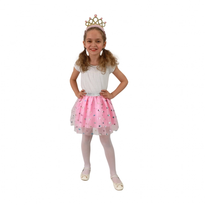 Otroški kostum tutu krilo princesa z naglavnim trakom