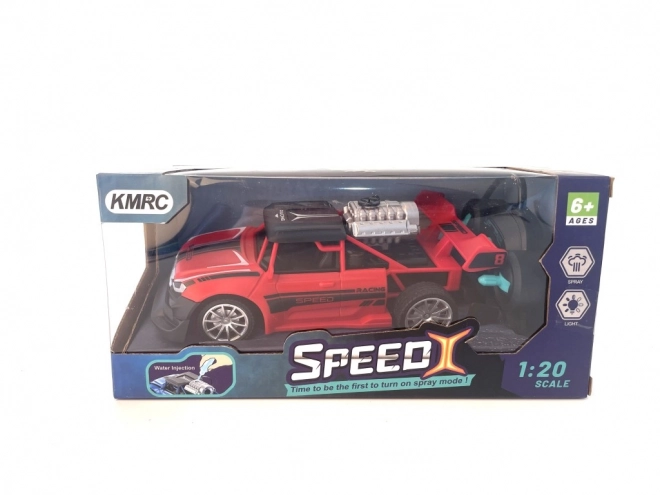 RC avto 1:20 z dimnim učinkom rdeče