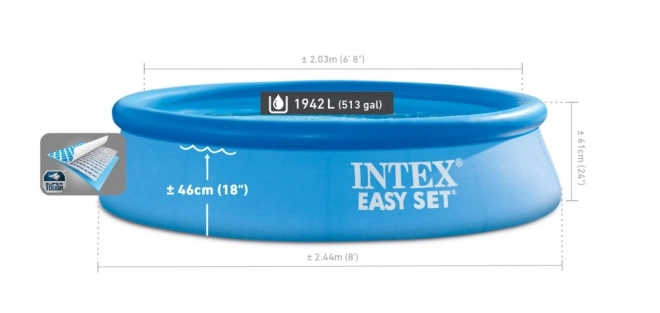 Napihljiv bazen Intex Easy Set 244x61 cm