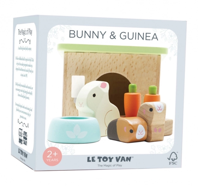 Le Toy Van Set Zajček & Morski Prašiček