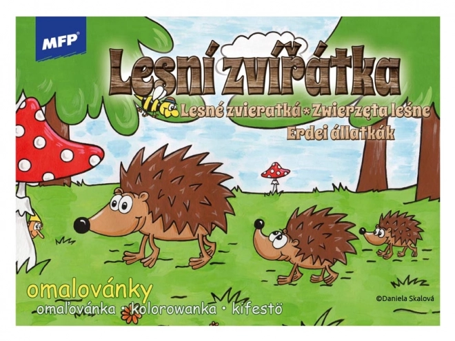 Pobarvanke MFP Gozdna živalca