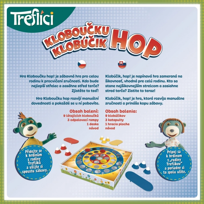 Igra Klobučku, hop! Treflíci