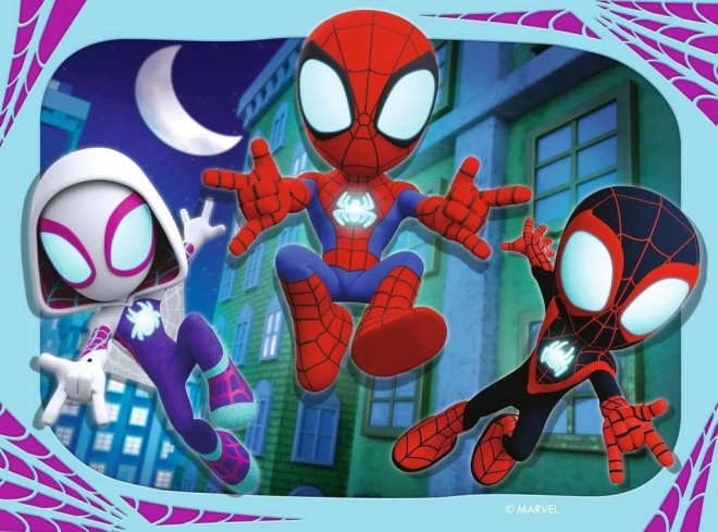 Puzzle RAVENSBURGER Spidey in njegovi čudoviti prijatelji 4v1