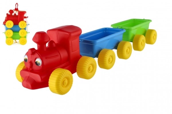 Vlak + 2 vagoni plast 60cm v mreži