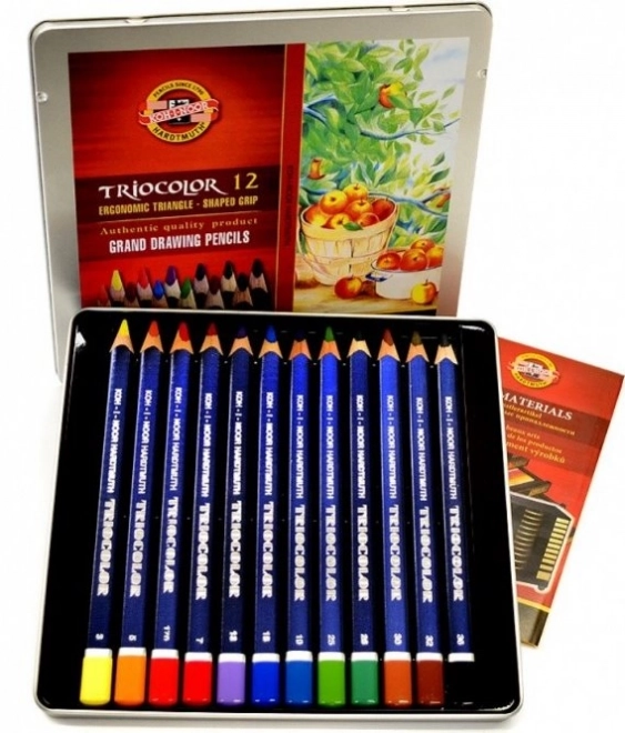 Koh-I-Noor Triokotni barvice Triocolor 12 kosov