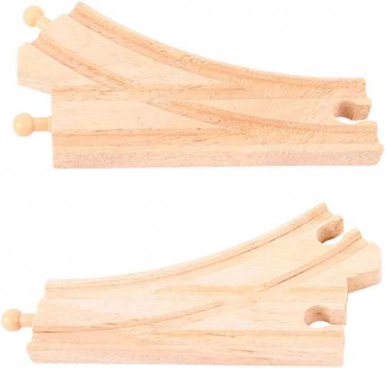 Leseno kretnico za vlakovno progo, 2 kosa, BIGJIGS RAIL