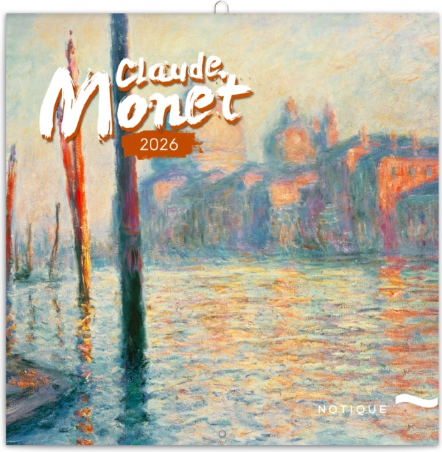 Koledar z zapiski Claude Monet 2026, 30 x 30 cm