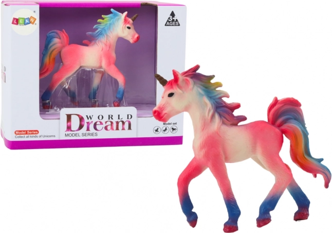 Zbirateljska figurica mali rožnati samorog 8 cm