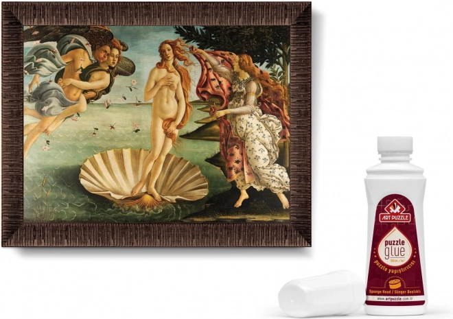 ART PUZZLE Sestavljanka z okvirjem in lepilom 3v1 1000 kosov – Rojstvo Venere