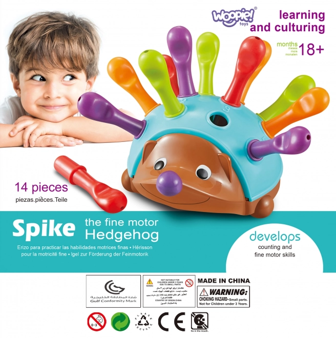 Woopie izobraževalna igra ježek sorter Montessori 4v1