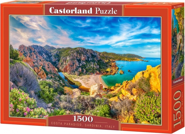 Sestavljanka 1500 koščkov Costa Paradiso, Sardinija, Italija