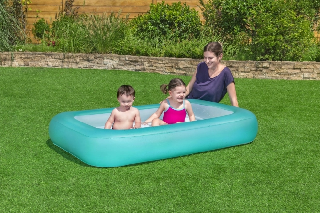BESTWAY Pravokoten otroški napihljiv bazen 2+ 165x104x25cm + napihljivo dno