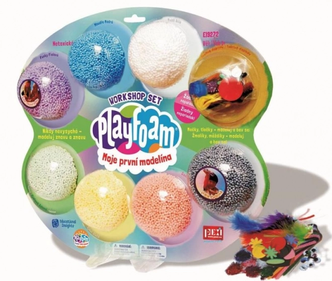 PlayFoam4 Modelina/Plastelina kroglična z dodatki 7 barv