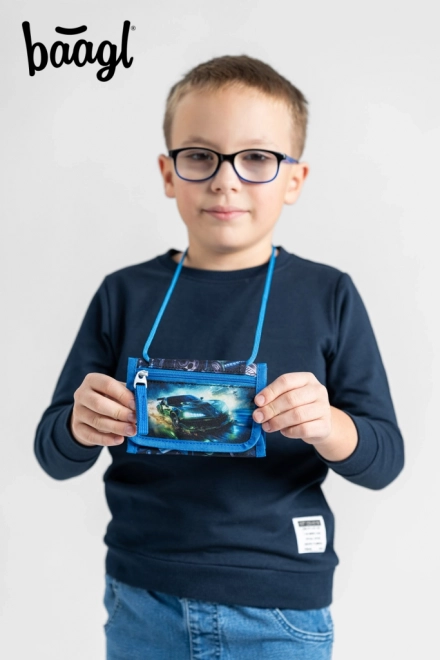 BAAGL Denarnica za okoli vratu Dirkalni avto