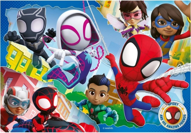 Sestavljanka Spidey in njegovi čudoviti prijatelji 35 kosov