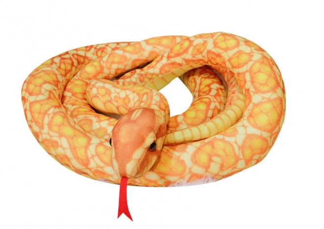 Zlati plišasti kača Maskota 200 cm