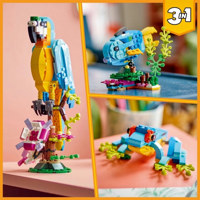 LEGO Ustvarjalec 3v1 31136 Eksotična papiga