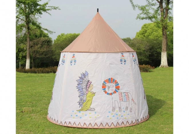 Indijski šotor za otroke Beige 125 cm
