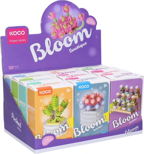 12 različnih cvetličnih stilov v enem razstavnem boxu