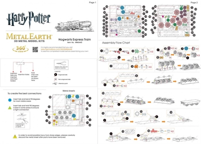 Metal Earth 3D sestavljanka Harry Potter: Bradavičarski ekspres