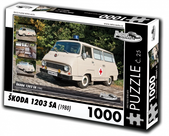 Sestavljanka Retro-Avti Škoda 1203 SA 1000 koščkov