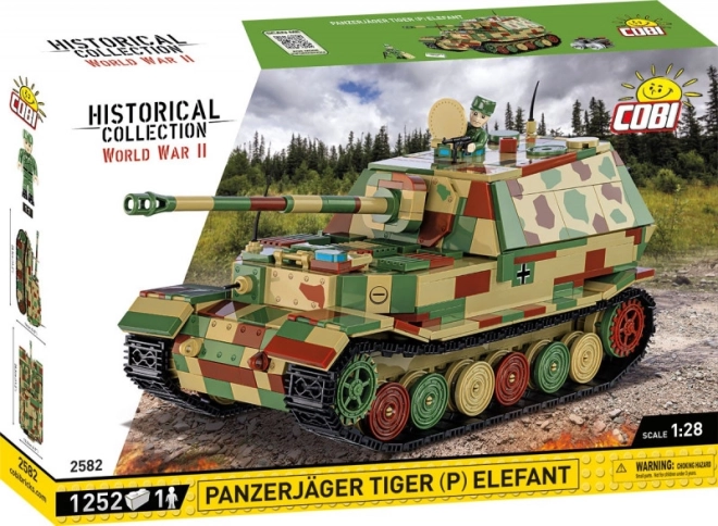 Komplet COBI Panzerjäger Tiger (P) Elefant – zgodovinska kolekcija 1:28