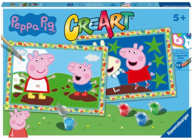 CreArt slikanje po številkah – PUJSA PEPPA