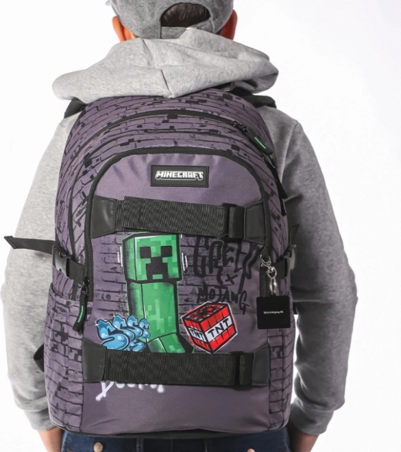 šolski nahrbtnik Baagl Skate Minecraft TNT