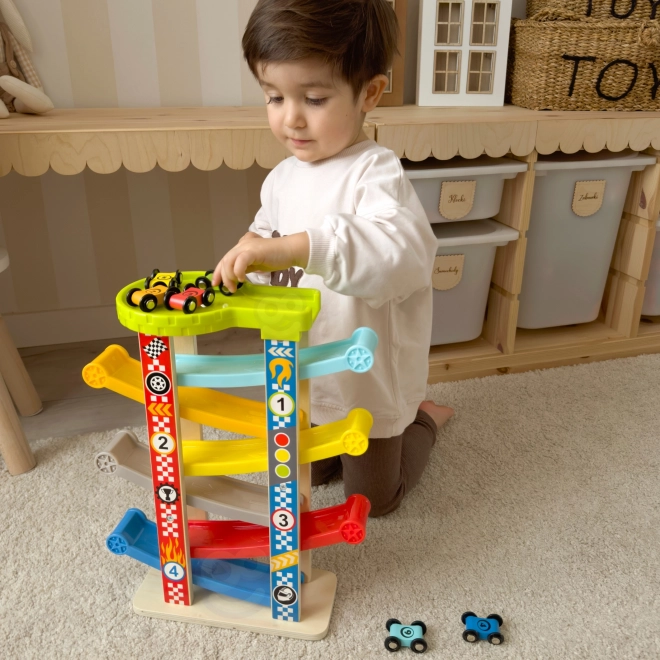 Tooky Toy Barvita tobogan za avtomobile