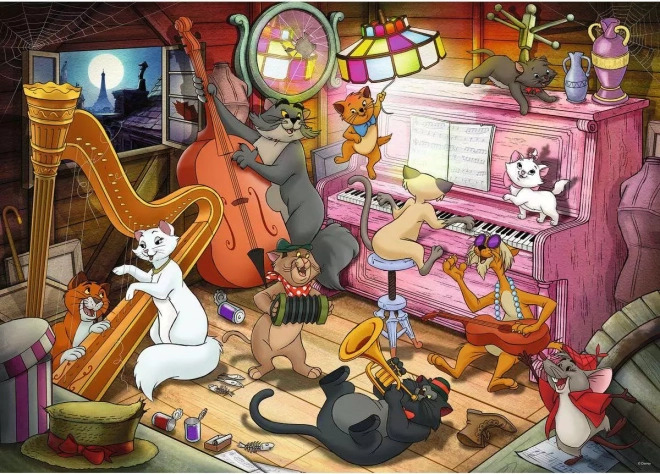 Ravensburger puzzle Disney Aristomačke 1000 koščkov